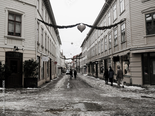 Photography of Goteborg downtown at winter day