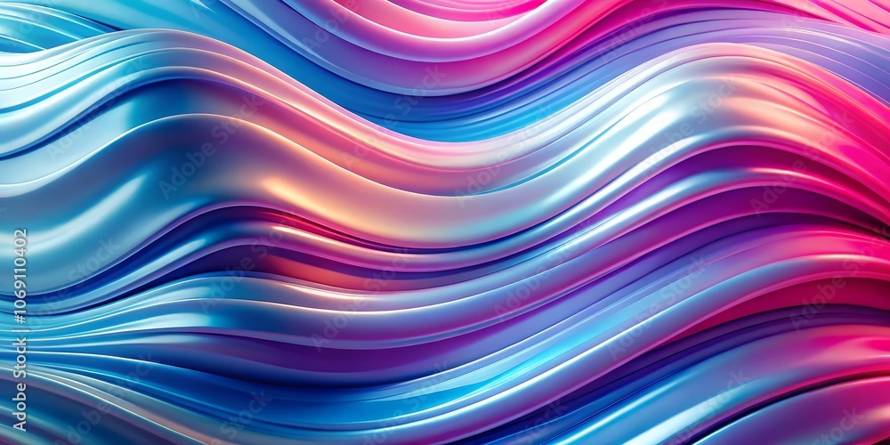 Abstract Blue and Pink Wavy 3D Render, abstract, 3d art, digital art Abstract Blue and Pink Wavy 3D Render, abstract, 3d art, digital art