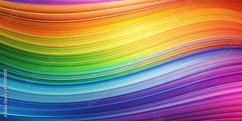 Abstract Rainbow Curved Stripes Background, Abstract, Rainbow, Design , Curved Stripes