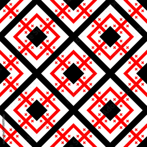 georgia country flag pattern for decoration. diamond background. vector illustration