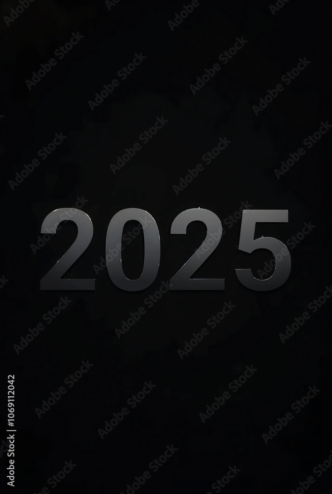 Obraz premium New Year 2025 Festive Background 