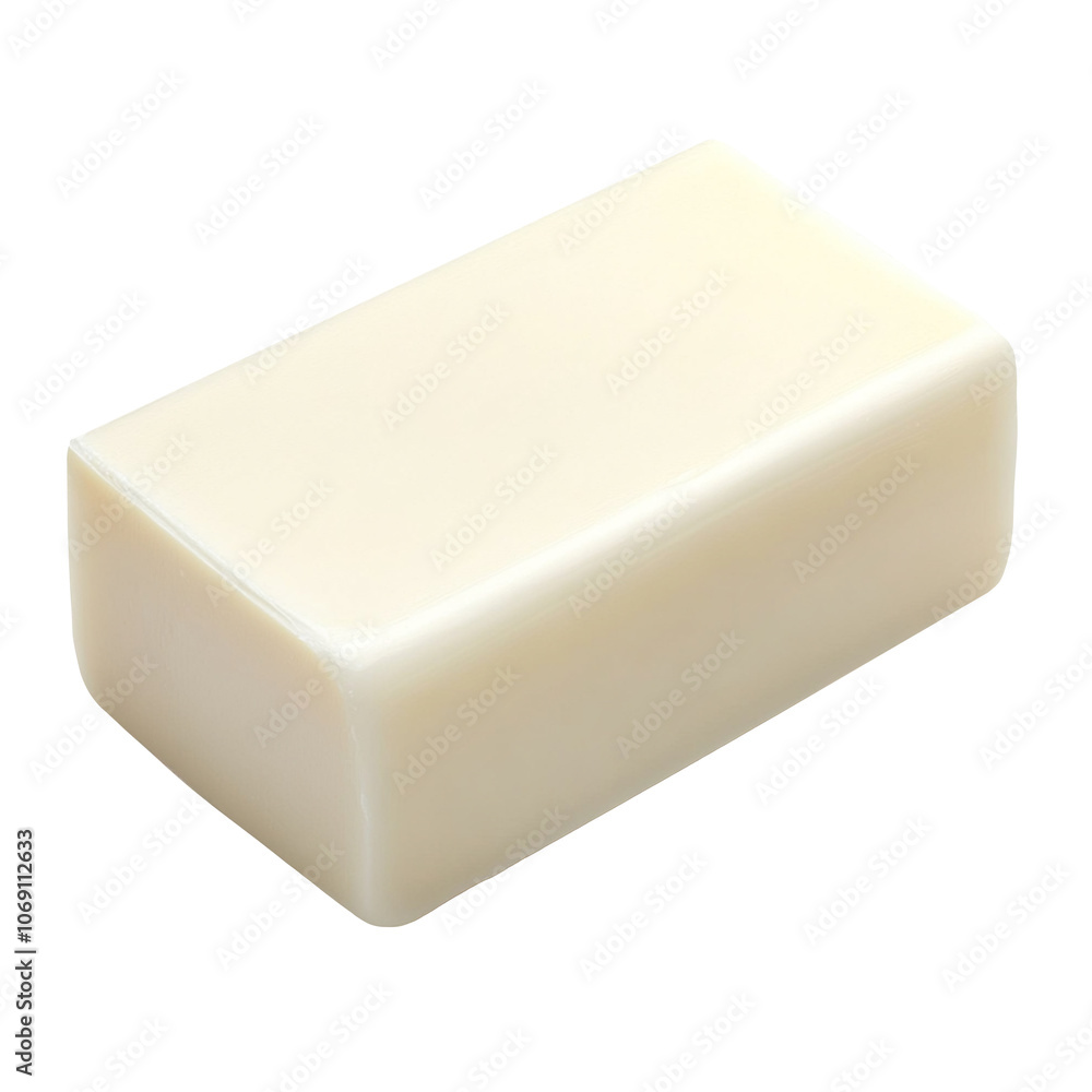 Bar of white soap, isolated on white or transparent background Bar of white soap, isolated on white or transparent background