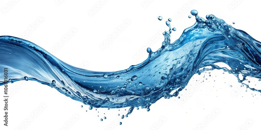 Water Splash Photography Blue Wave with Bubbles on White Background, water splash, liquid photography, splash art Water Splash Photography Blue Wave with Bubbles on White Background, water splash, liquid photography, splash art