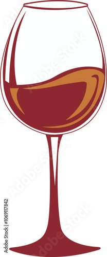 Silhouette image of wine glass