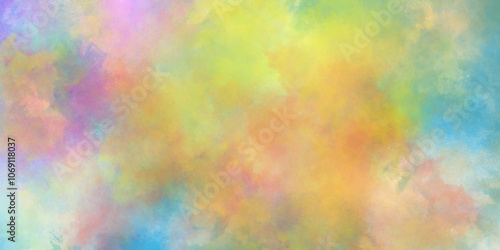 abstract Colorful watercolor background, ideas graphic design for web or banner eastern estival of Holi colors festival,  allowing for precise control and layering of colors.