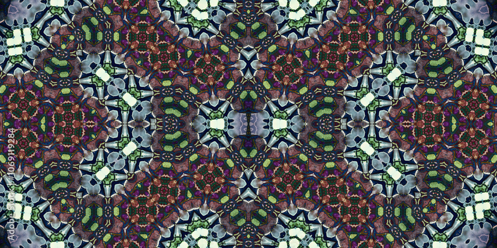 Seamless abstract pattern. The texture of the pattern is symmetrical. Endless pattern Seamless abstract pattern. The texture of the pattern is symmetrical. Endless pattern