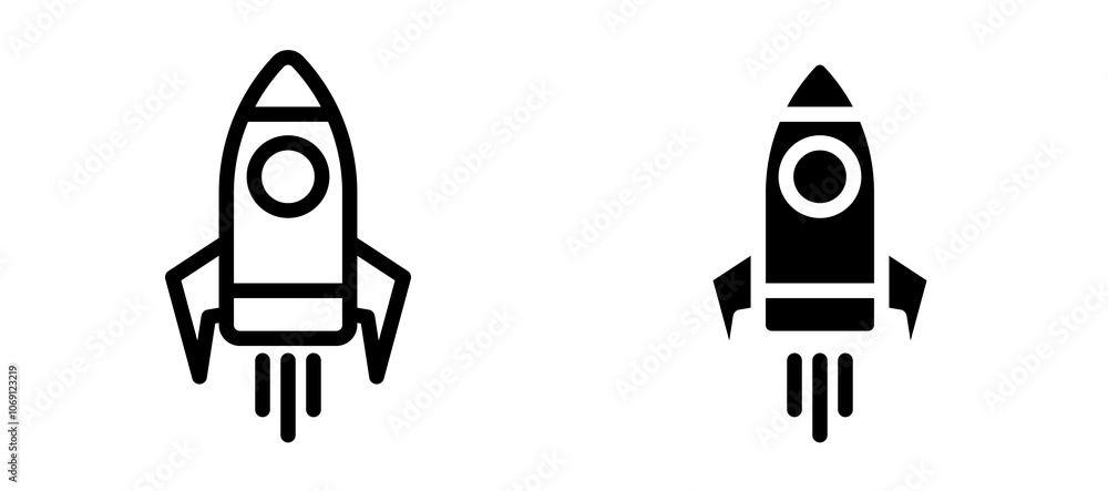 Startup icon symbol collection on white background. Startup icon symbol collection on white background.