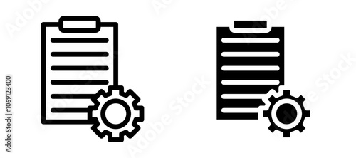 Compile icon symbol collection on white background.