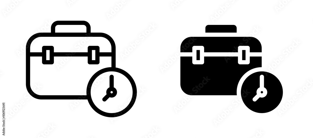 Work experience icon symbol collection on white background. Work experience icon symbol collection on white background.