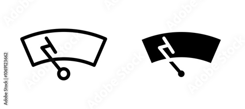 car windscreen icon symbol collection on white background.