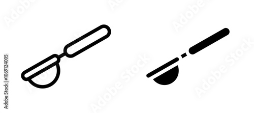 Sieve icon symbol collection on white background.