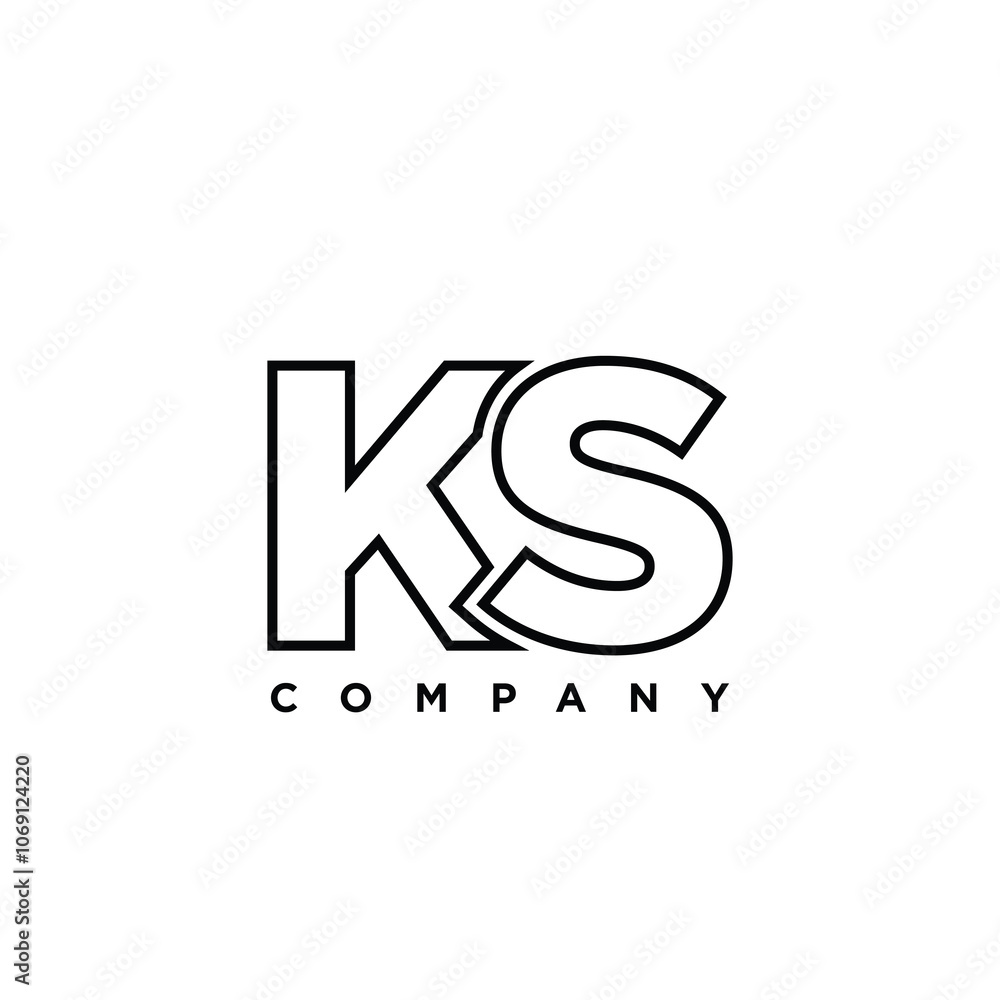 Letter K and S, KS logo design template. Minimal monogram initial based logotype. Letter K and S, KS logo design template. Minimal monogram initial based logotype.