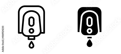Electrical soap box icon symbol collection on white background.