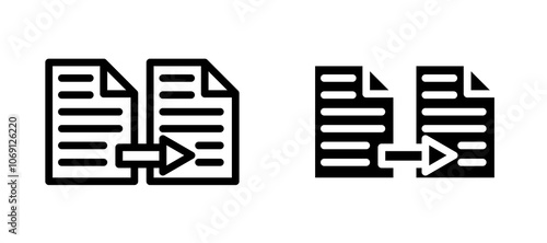 Compare icon symbol collection on white background.
