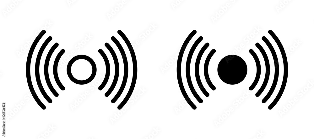 Sensor icon symbol collection on white background. Sensor icon symbol collection on white background.