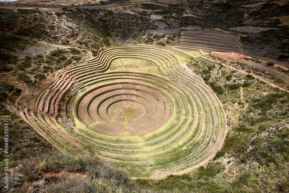 The Moray Andenes are a fascinating set of ancient Incan agricultural terraces located in the Sacred Valley of Peru, near the town of Maras. These terraces are renowned for their unique design The Moray Andenes are a fascinating set of ancient Incan agricultural terraces located in the Sacred Valley of Peru, near the town of Maras. These terraces are renowned for their unique design