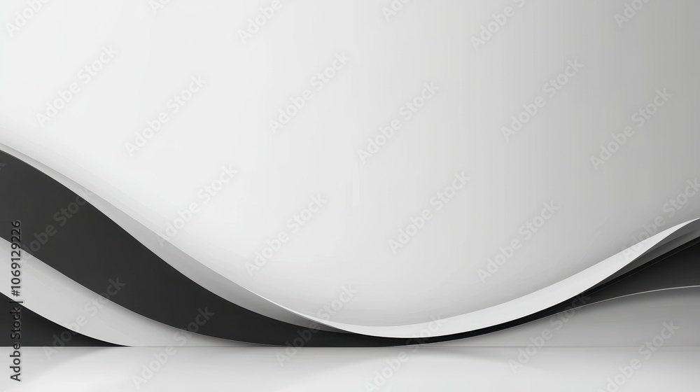 Modern Abstract Background with Curved Lines Modern Abstract Background with Curved Lines