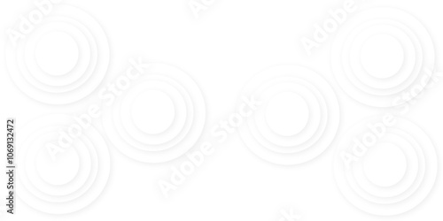 Abstract background with circles white and gray.  minimalistic seamless pattern of geometrical circle,  Concentric Circle Elements Background. 