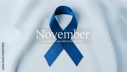 Blue Ribbon Circle with Text 