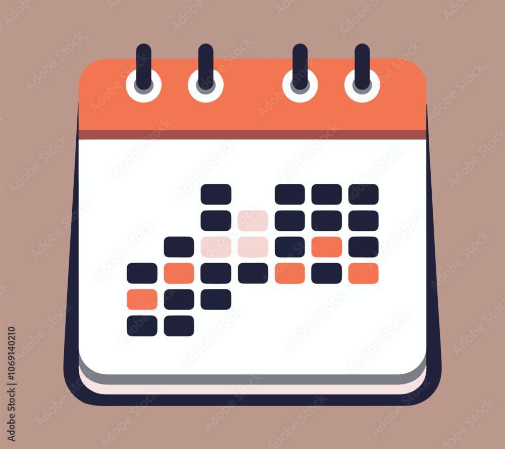 Calendar vector illustration with no date and calendar illustration icon type illustration of monthly holiday table calendar with iconic date and date box.desk calendar with orange wall calendar Calendar vector illustration with no date and calendar illustration icon type illustration of monthly holiday table calendar with iconic date and date box.desk calendar with orange wall calendar