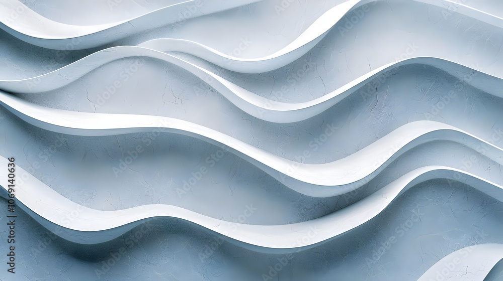 Fototapeta premium Monochrome Minimalist Waves - Abstract Art