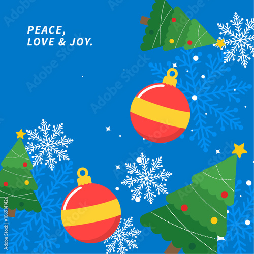 Festive Holiday Card with Joyful Christmas Message