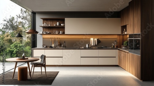 Modern kitchen interior des...