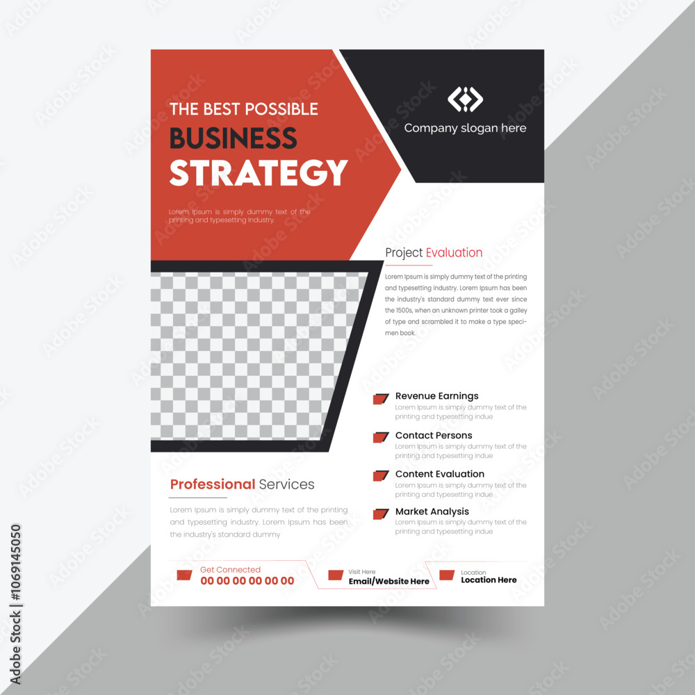 Simple business flyer design template Simple business flyer design template