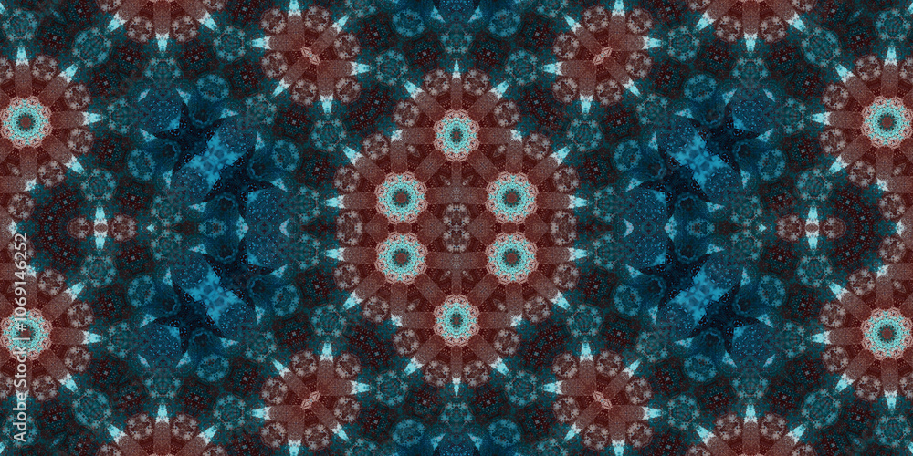 Seamless abstract pattern. The texture of the pattern is symmetrical. Endless pattern