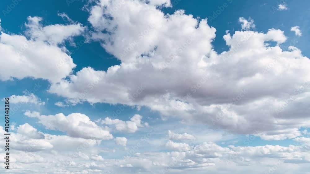 Time lapse of storm clouds covering the sun with blue sky in the Andes mountain range in the mountains.