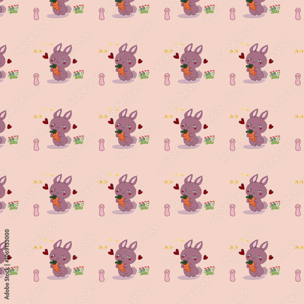 Obraz premium seamless pattern with animals