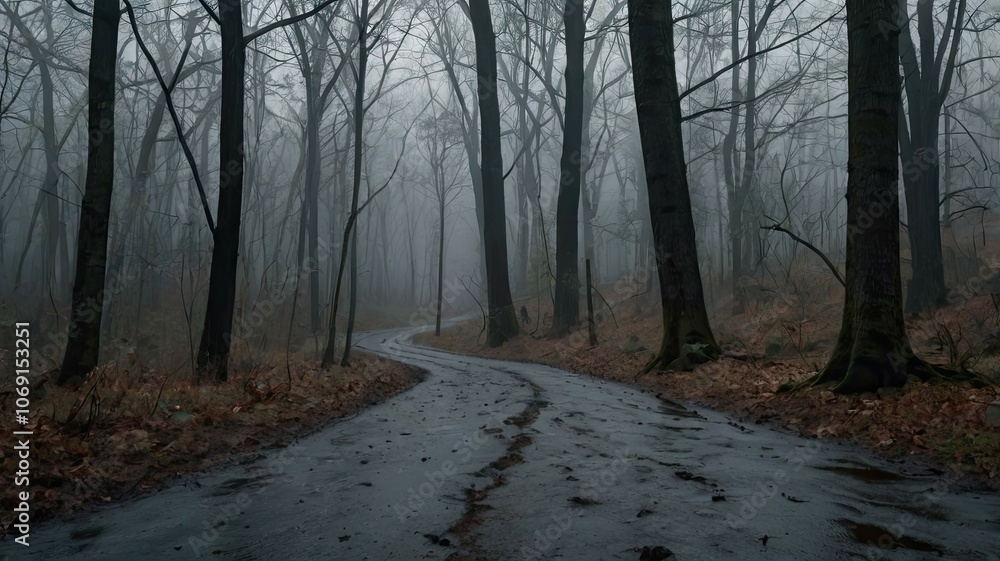 Obraz premium Autumn Landscape: Tranquility and Beauty of Nature