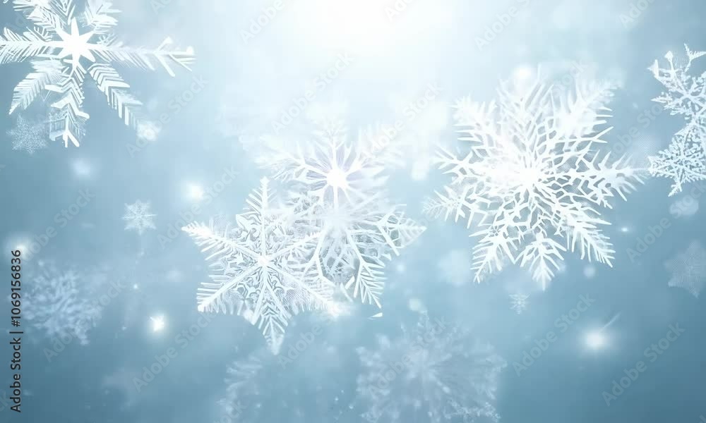Animated cold frozen effect with snowfall on a black background Animated cold frozen effect with snowfall on a black background