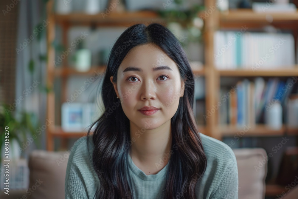 Asian online teacher speaking via webcam teenage girl video calling. Asian online teacher speaking via webcam teenage girl video calling.