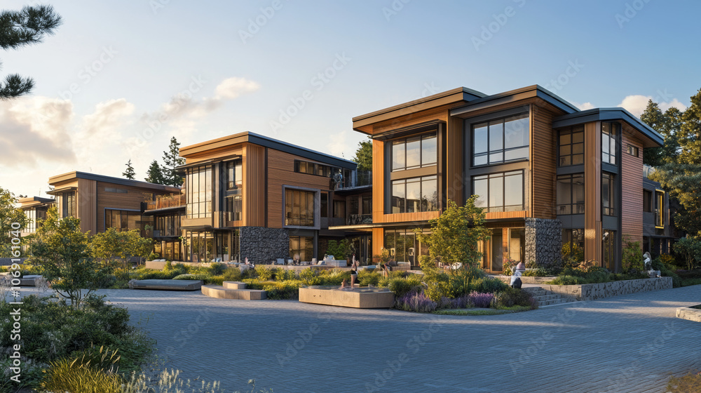 Luxury Modern Seastead Community: Architectural Rendering Luxury Modern Seastead Community: Architectural Rendering