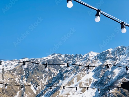 lights, Georgia, mountains