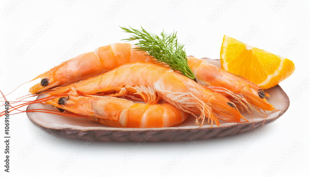 Tasty boiled shrimps isolated on white background. Sea food. Culinary and cooking concept. Tasty boiled shrimps isolated on white background. Sea food. Culinary and cooking concept.