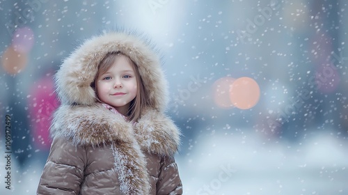 Youngsters bundled up in cozy attire, experiencing winter’s magic, with frosty air, snowflakes, and playful interactions bringing joy to life