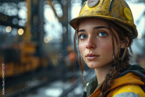 Factory female worker