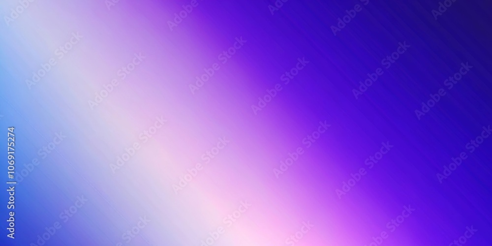 Fototapeta premium A soft, dreamy gradient background with a smooth transition from light blue to vibrant purple, symbolizing tranquility, creativity, royalty, and digital innovation.