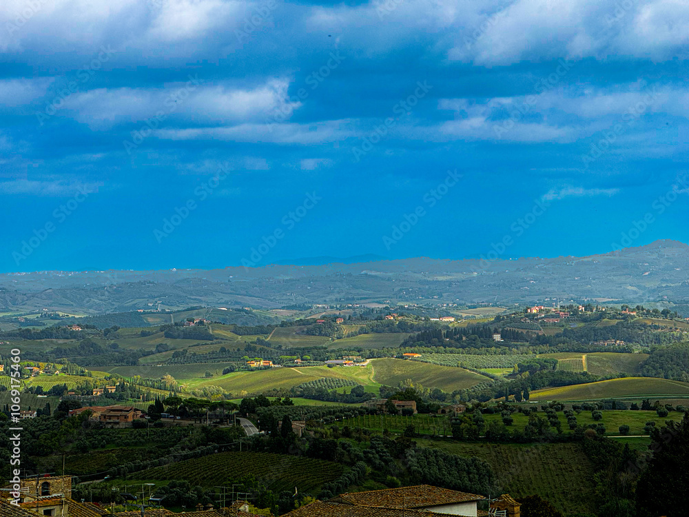 Fototapeta premium Landscape of San Gimigano