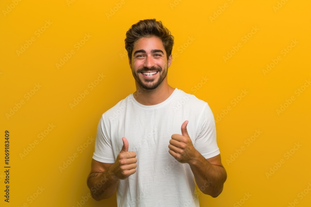 Hispanic man smiling pointing to teeth promoting dental health. Hispanic man smiling pointing to teeth promoting dental health.