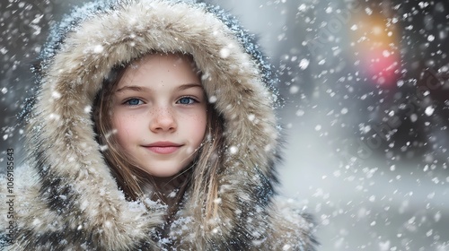 Children enjoying wintertime in cozy outfits, capturing seasonal joy and warmth.