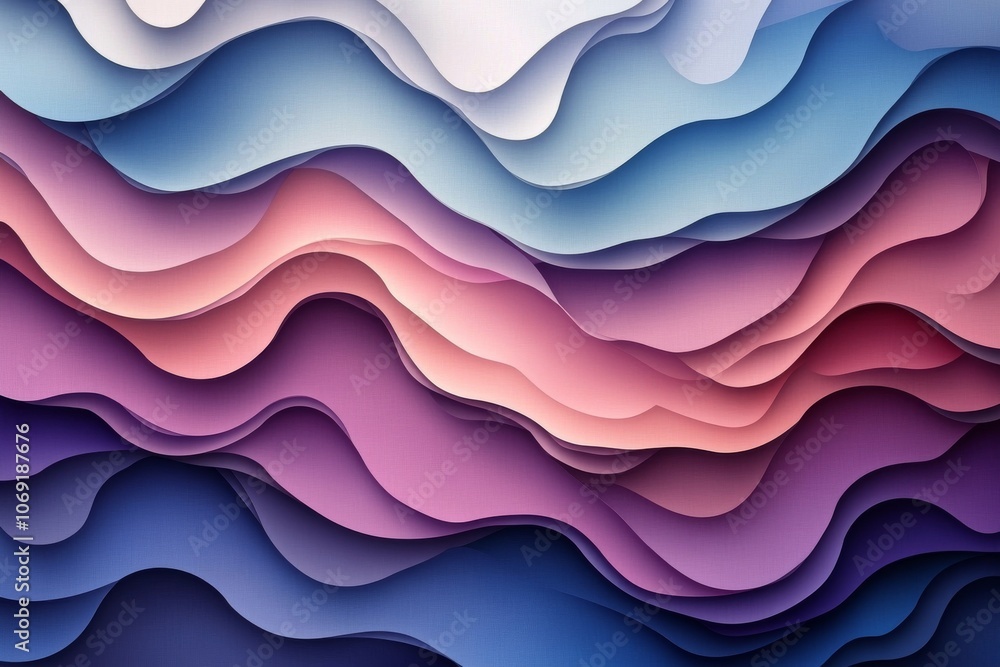Colorful wave like patterns in shades of pink, purple, and blue create an abstract visual texture Colorful wave like patterns in shades of pink, purple, and blue create an abstract visual texture