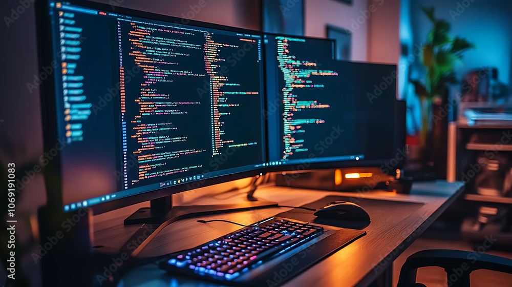 4K, Hacker code running down a computer screen terminal 4K, Hacker code running down a computer screen terminal