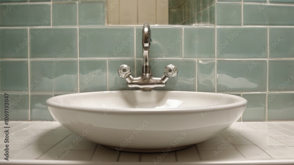 Fototapeta premium bathroom sink and faucet