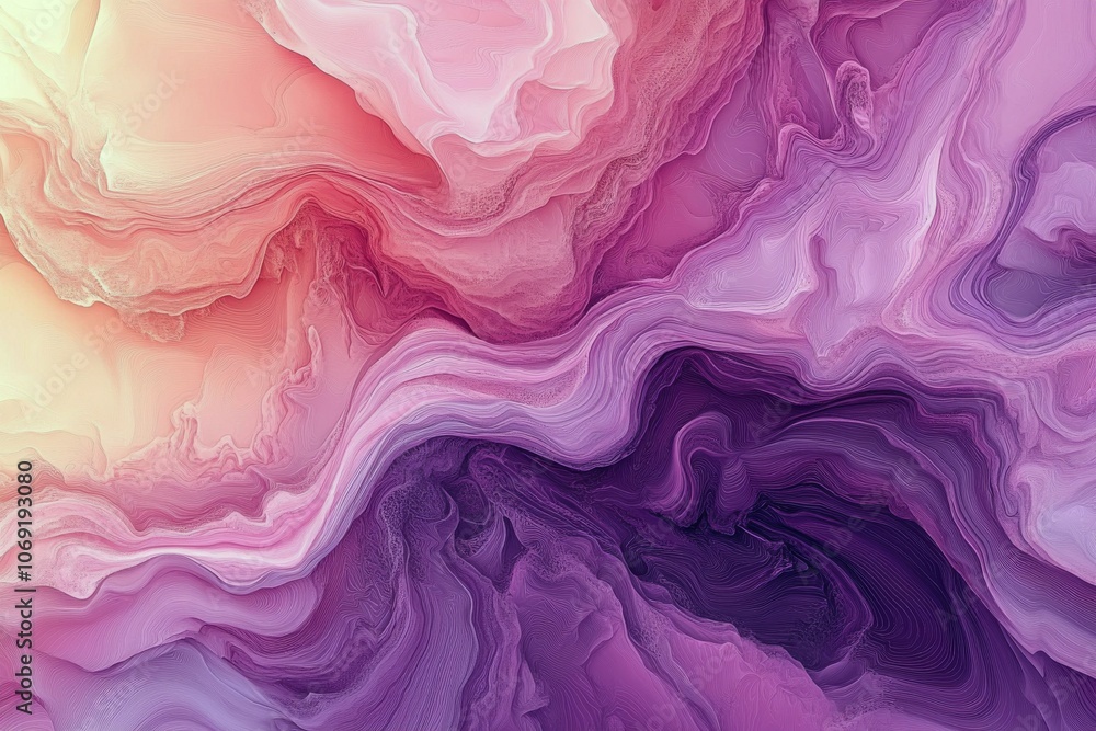 Soft, flowing fabric in shades of pink and purple creating an elegant abstract design around folds Soft, flowing fabric in shades of pink and purple creating an elegant abstract design around folds