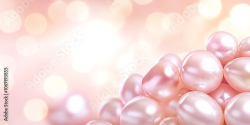 Elegant shimmering pearl background with soft pink and white hues creating a luxurious atmosphere