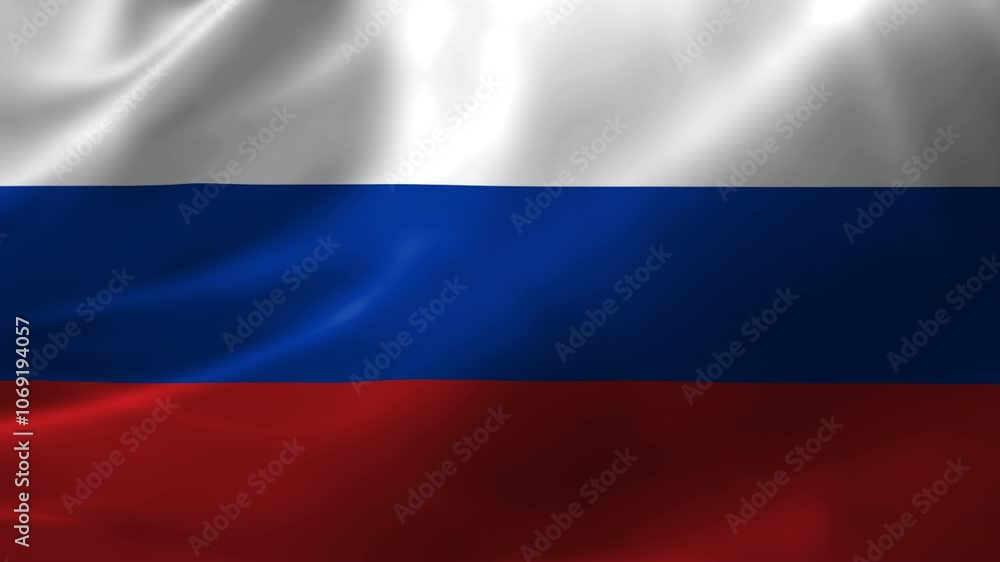 3D video of the Russian flag waving smoothly from left to right, showcasing vibrant colors and fluid motion. Perfect for patriotic, national, and cultural projects related to Russia. 3D video of the Russian flag waving smoothly from left to right, showcasing vibrant colors and fluid motion. Perfect for patriotic, national, and cultural projects related to Russia.