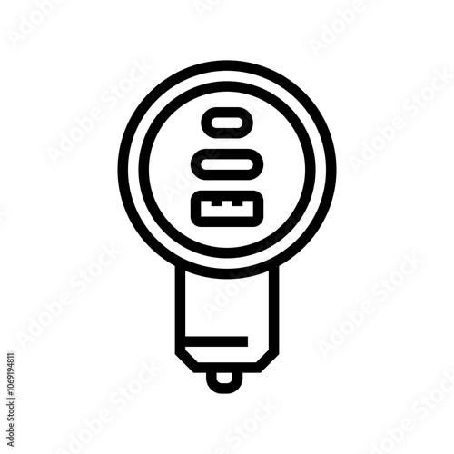 usb car charger accessory line icon vector. usb car charger accessory sign. isolated contour symbol black illustration